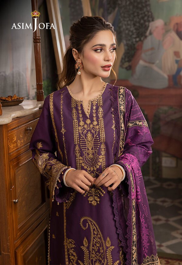 AJNR-12 Asim Jofa Rania Spring Summer Unstitched - Image 8