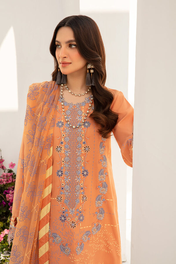 Rang Rasiya Florence Summer Edit Lawn Cinnamon unstitched - Image 6
