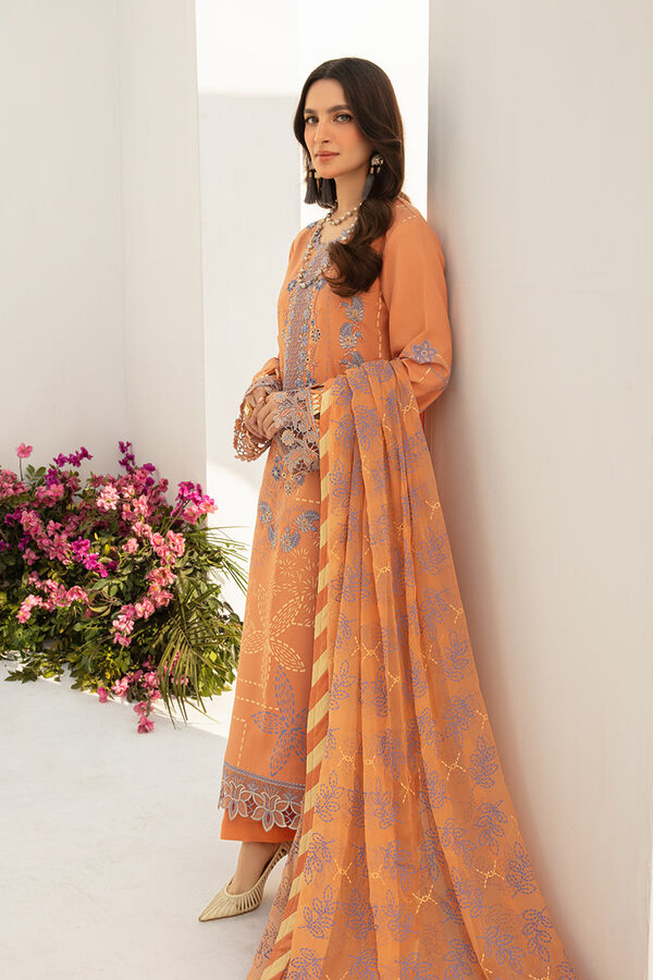 Rang Rasiya Florence Summer Edit Lawn Cinnamon unstitched - Image 3
