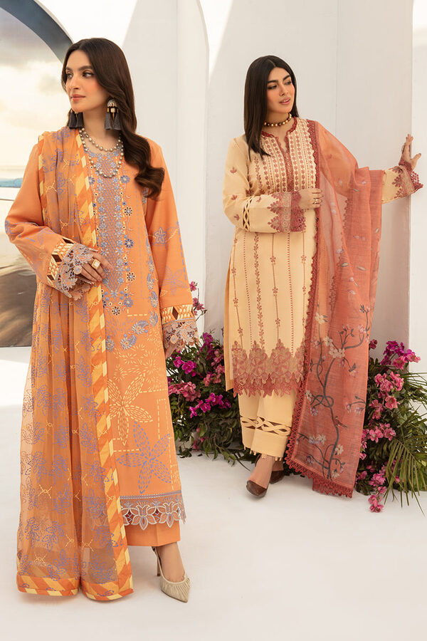 Rang Rasiya Florence Summer Edit Lawn Cinnamon unstitched - Image 8