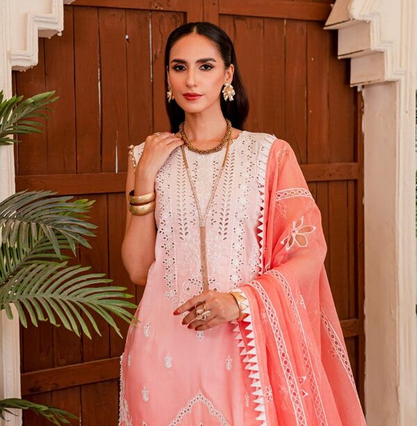 Parishay Noor-e-Nazar Luxury Embroidered Lawn D6 Unstitched - Image 3
