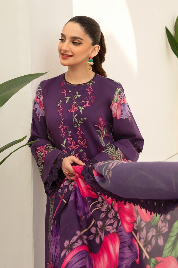 Rang Rasiya Florence Summer Edit Lawn Carnation unstitched - Image 5