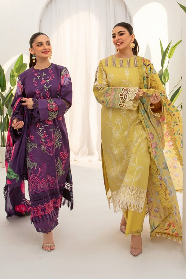 Rang Rasiya Florence Summer Edit Lawn Carnation unstitched - Image 8