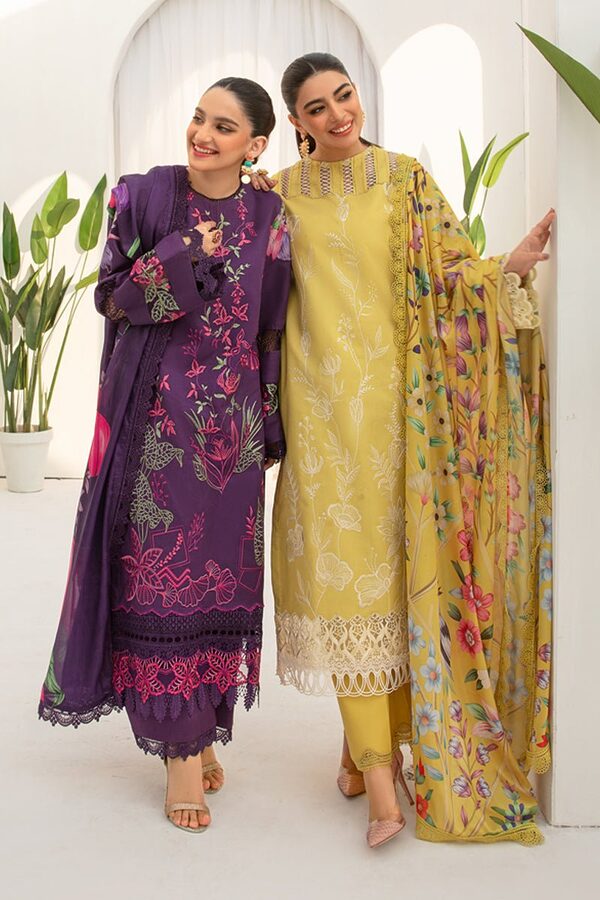 Rang Rasiya Florence Summer Edit Lawn Carnation unstitched - Image 9