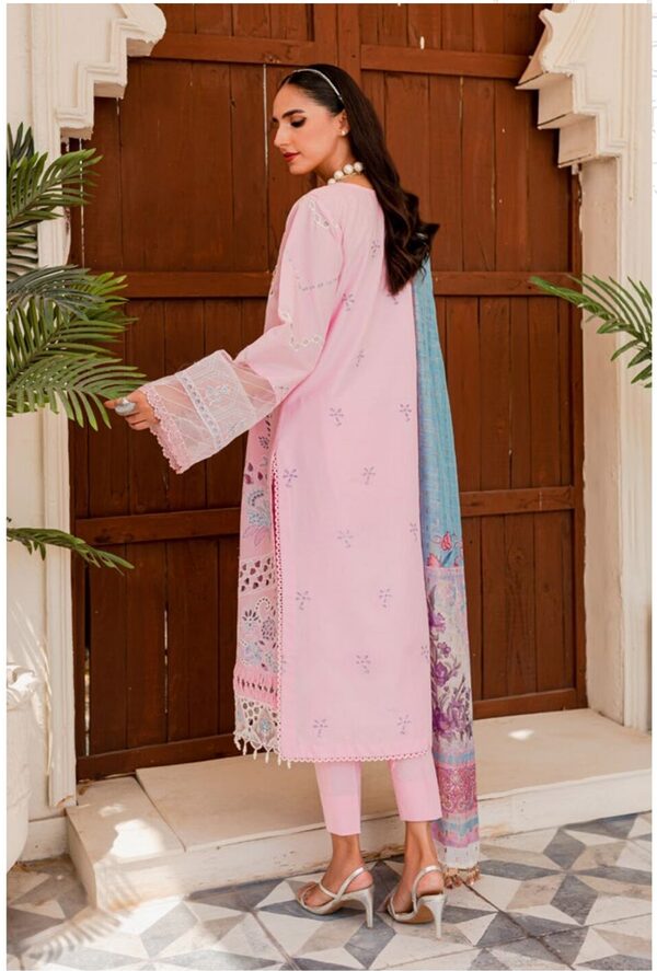 Parishay Noor-e-Nazar Luxury Embroidered Lawn D8 Unstitched - Image 2