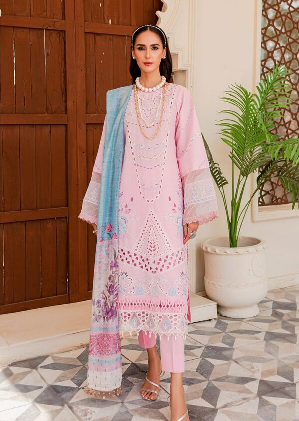 Parishay Noor-e-Nazar Luxury Embroidered Lawn D8 Unstitched