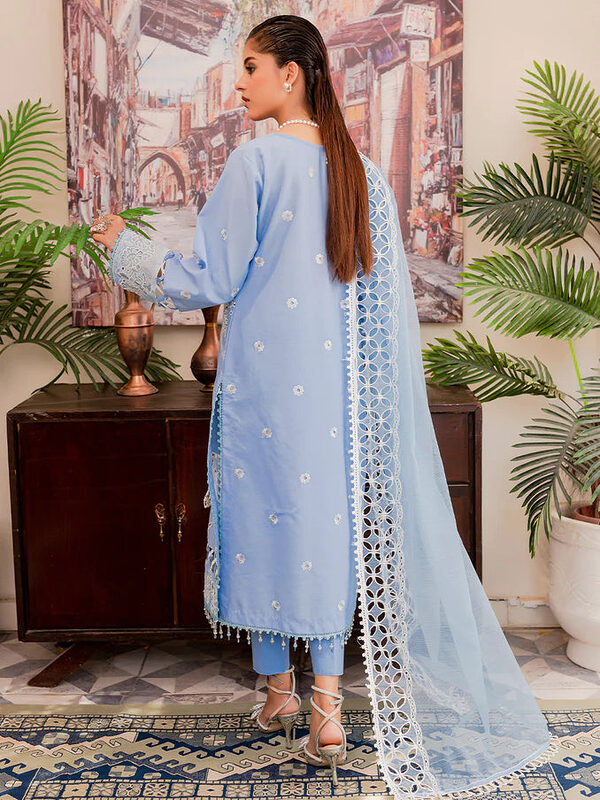 Parishay Noor-e-Nazar Luxury Embroidered Lawn D1 Unstitched - Image 2