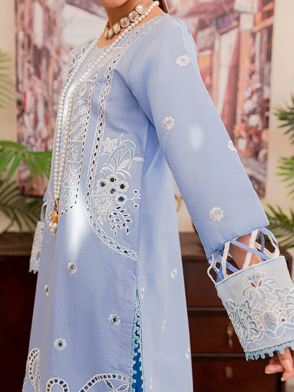 Parishay Noor-e-Nazar Luxury Embroidered Lawn D1 Unstitched - Image 4