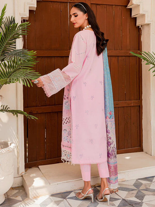Parishay Noor-e-Nazar Luxury Embroidered Lawn D8 Unstitched - Image 5