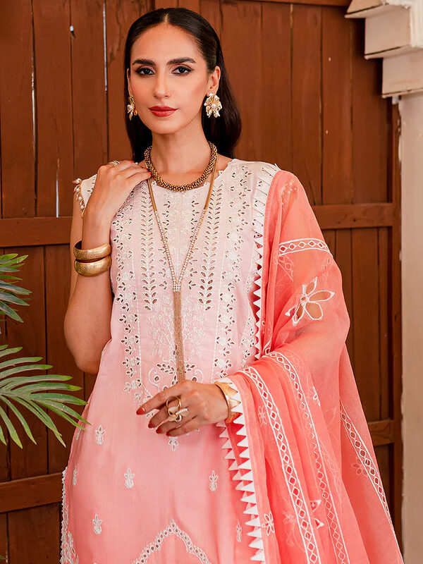 Parishay Noor-e-Nazar Luxury Embroidered Lawn D6 Unstitched - Image 5
