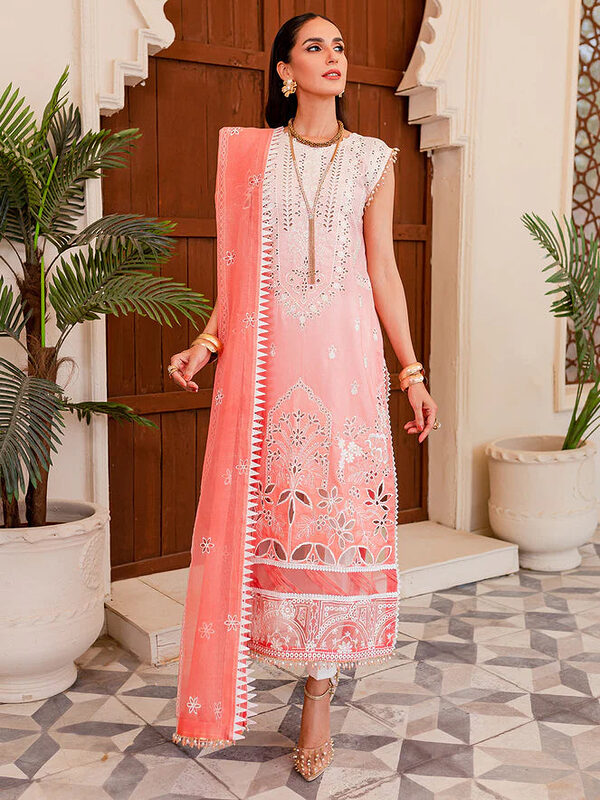 Parishay Noor-e-Nazar Luxury Embroidered Lawn D6 Unstitched - Image 9