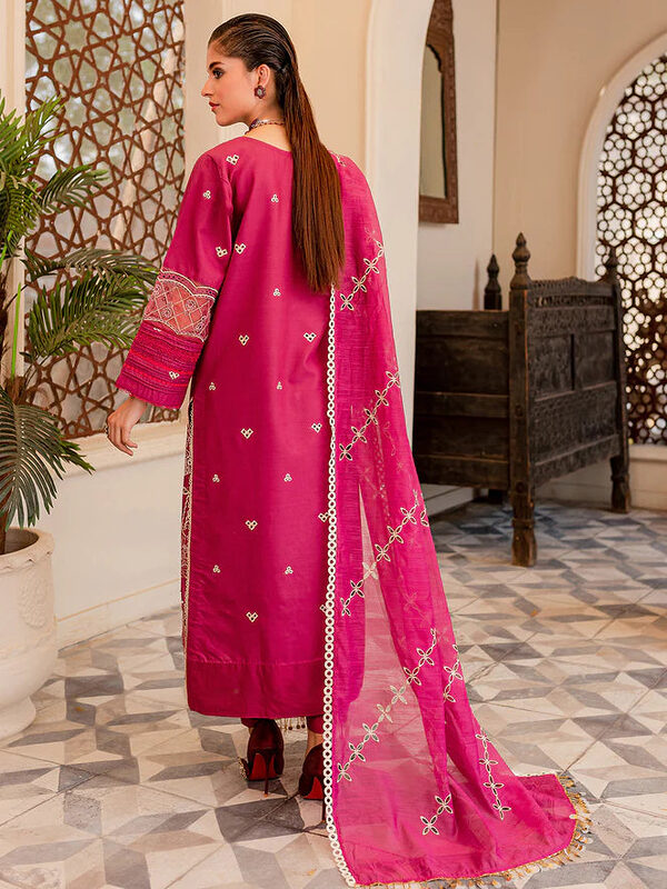 Parishay Noor-e-Nazar Luxury Embroidered Lawn D7 Unstitched - Image 6