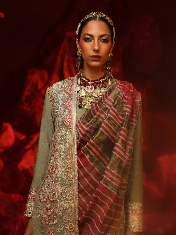 Salitex Jihaan Luxury Embroidered suit Unstitched 3pc