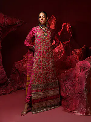 Salitex Jihaan Luxury Embroidered suit Unstitched 3pc