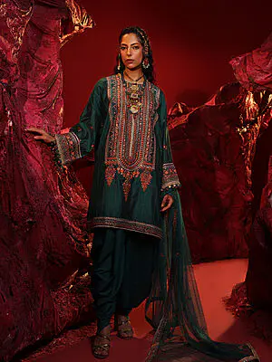 Salitex Jihaan Luxury Embroidered suit Unstitched 3pc