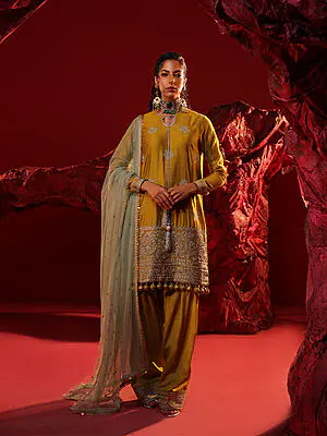 Salitex Jihaan Luxury Embroidered suit Unstitched 3pc