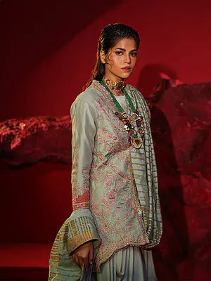 Salitex Jihaan Luxury Embroidered suit Unstitched 3pc