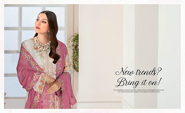 Ramsha Nayab Embroidered Chiffon Collection Vol 5 - N506 - Image 5