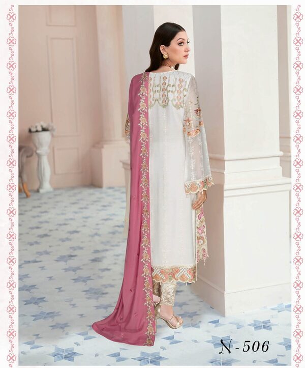 Ramsha Nayab Embroidered Chiffon Collection Vol 5 - N506 - Image 7
