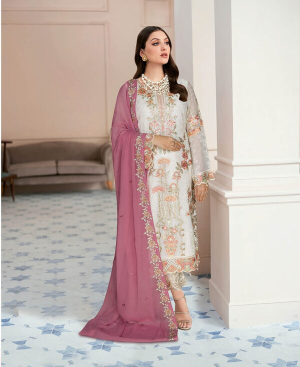 Ramsha Nayab Embroidered Chiffon Collection Vol 5 - N506 - Image 6