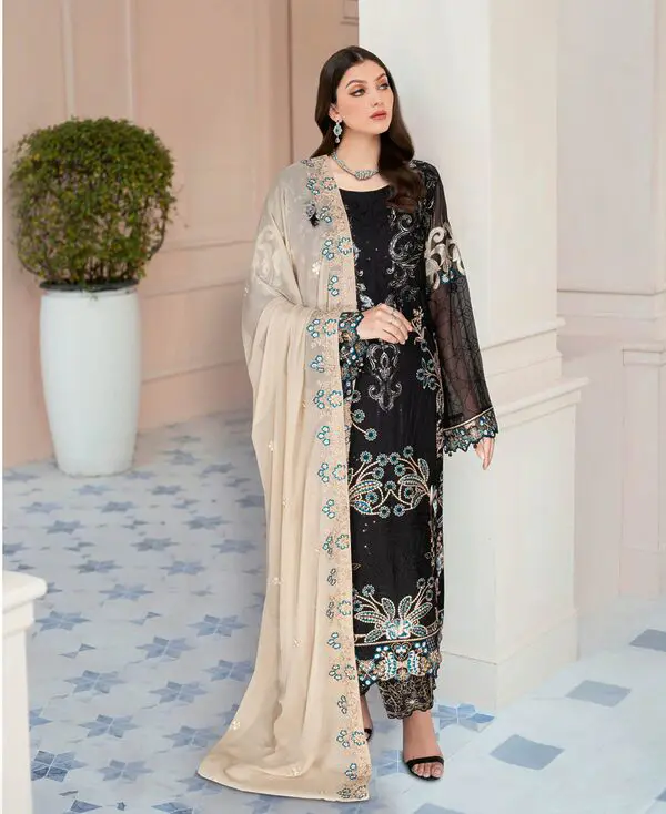 Ramsha Nayab Embroidered Chiffon Collection Vol 5 - N 508 - Image 5