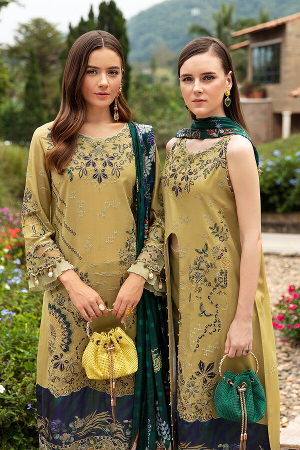 Ramsha Andaaz Luxury Lawn Collection Vol 8 Z-804 - Image 3