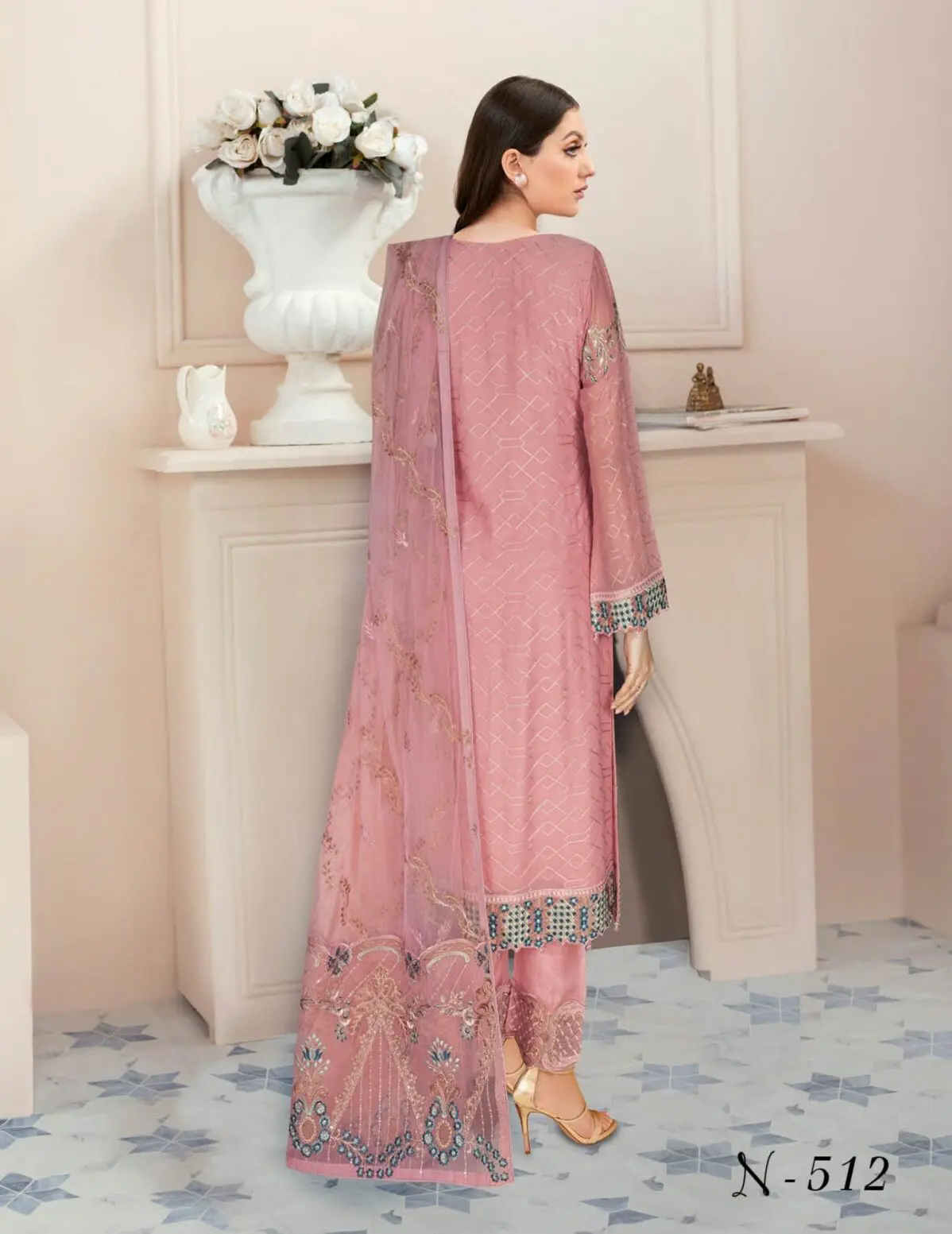 Ramsha Nayab Embroidered Chiffon Collection Vol 5 - N 512 - Image 5
