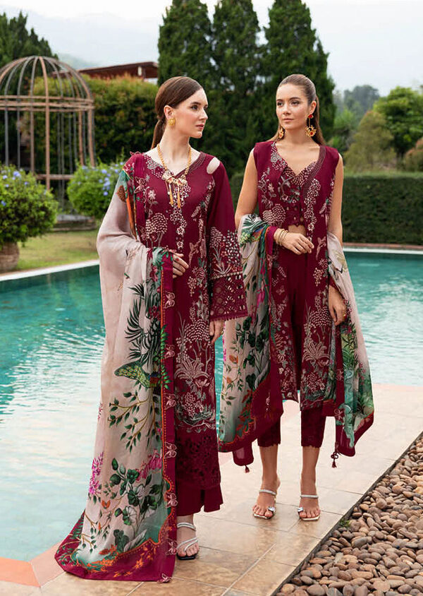 Ramsha Andaaz Luxury Lawn Collection Vol 8 -Z-802 - Image 3