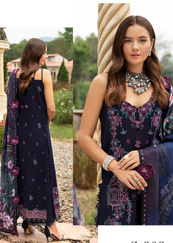 Ramsha Andaaz Luxury Lawn Collection Vol 8 -Z-803 - Image 3
