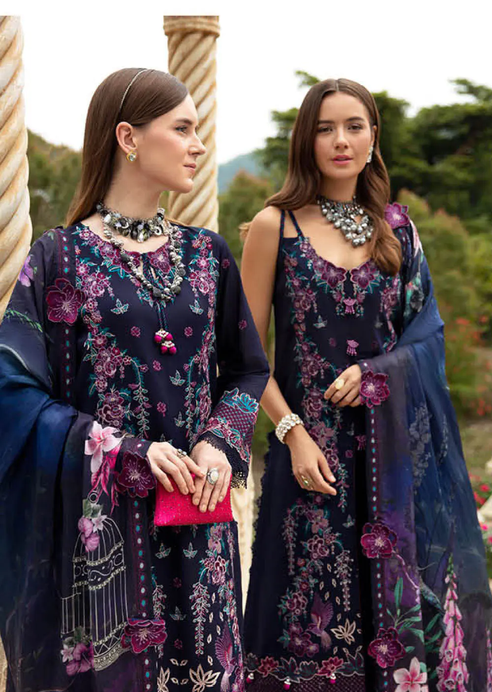 Ramsha Andaaz Luxury Lawn Collection Vol 8 -Z-803 - Image 3