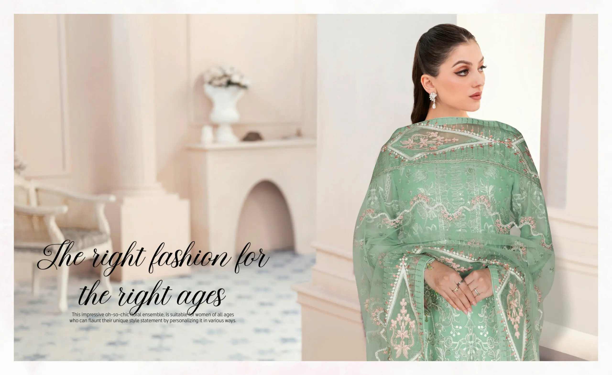 Ramsha Nayab Embroidered Chiffon Collection Vol 5 - N 502 - Image 6
