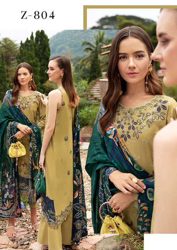 Ramsha Andaaz Luxury Lawn Collection Vol 8 Z-804 - Image 10