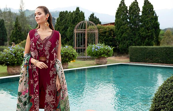 Ramsha Andaaz Luxury Lawn Collection Vol 8 -Z-802 - Image 6