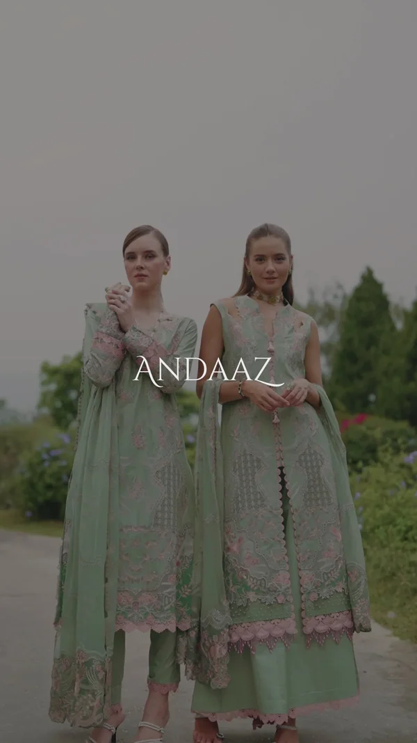 Ramsha Andaaz Luxury Lawn Collection Vol 8 -Z-808 - Image 15
