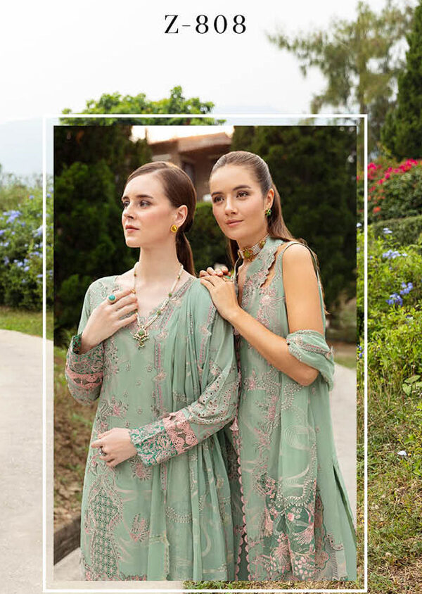 Ramsha Andaaz Luxury Lawn Collection Vol 8 -Z-808 - Image 11