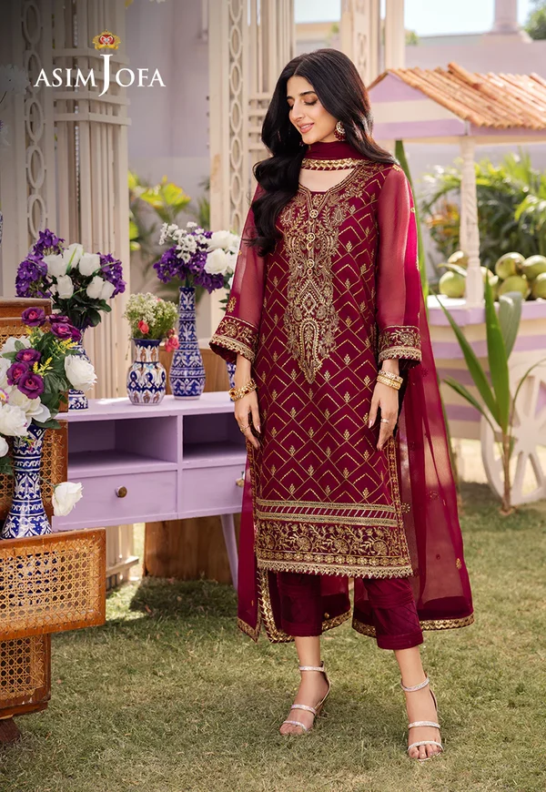 Asim Jofa Dhanak Rang Luxury Festive Collection AJCF-01 - Image 2