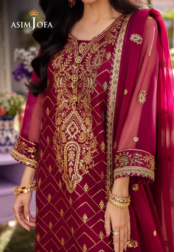 Asim Jofa Dhanak Rang Luxury Festive Collection AJCF-01 - Image 4