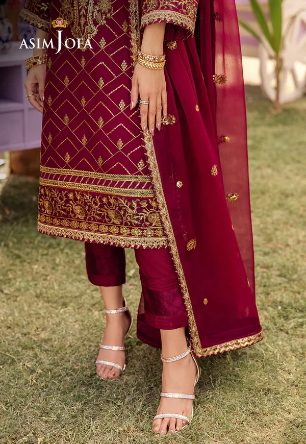 Asim Jofa Dhanak Rang Luxury Festive Collection AJCF-01 - Image 5