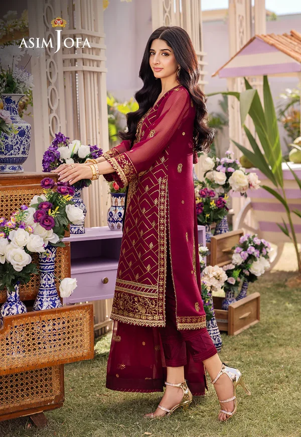 Asim Jofa Dhanak Rang Luxury Festive Collection AJCF-01 - Image 3