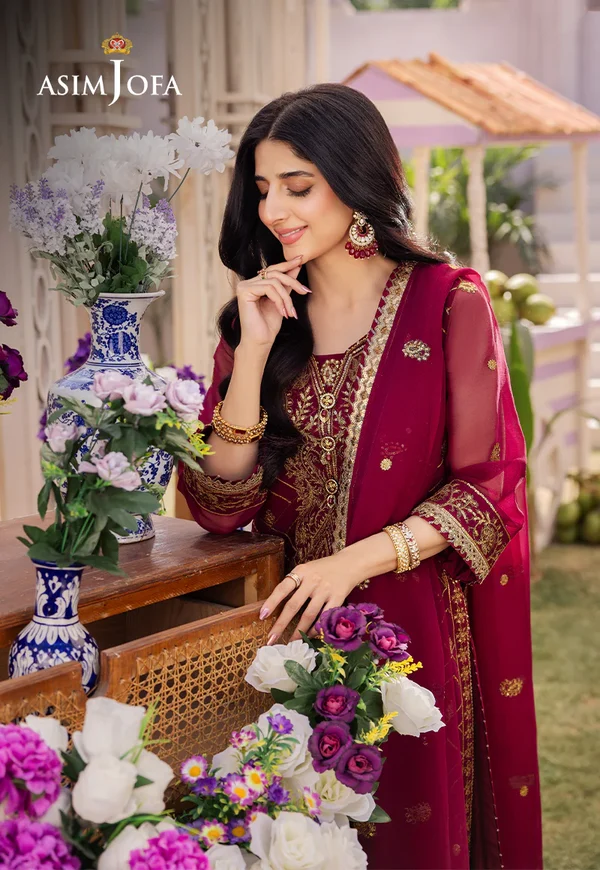 Asim Jofa Dhanak Rang Luxury Festive Collection AJCF-01 - Image 7