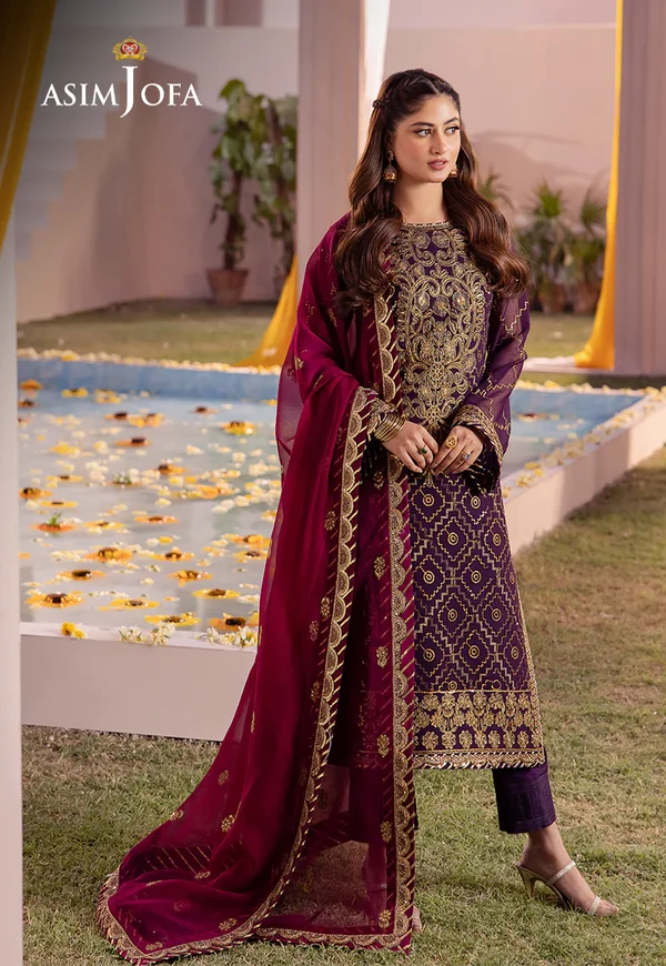 Asim Jofa Dhanak Rang Luxury Festive Collection AJCF-02 - Image 3
