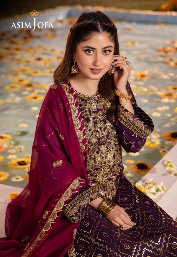 Asim Jofa Dhanak Rang Luxury Festive Collection AJCF-02 - Image 4