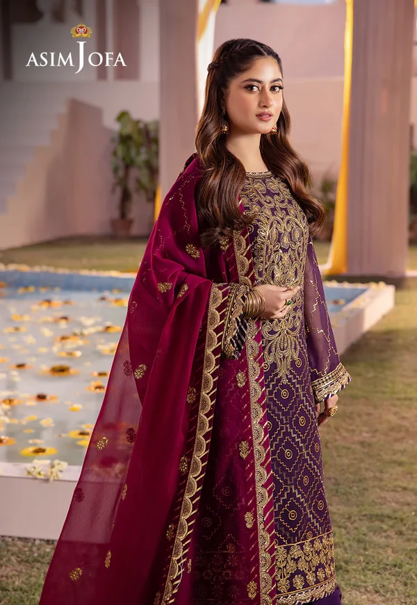 Asim Jofa Dhanak Rang Luxury Festive Collection AJCF-02 - Image 5