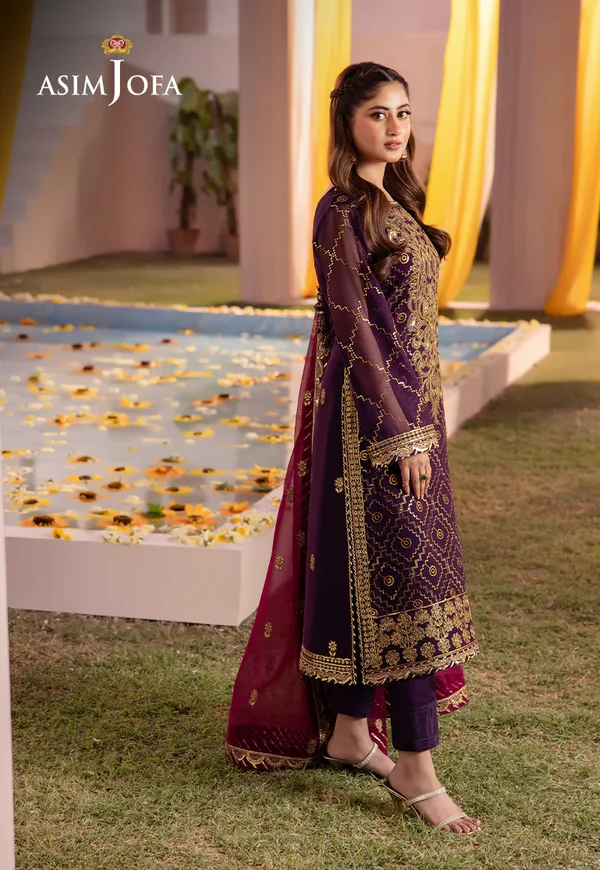 Asim Jofa Dhanak Rang Luxury Festive Collection AJCF-02 - Image 6