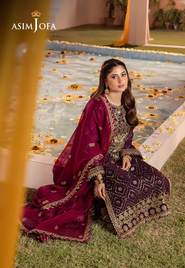 Asim Jofa Dhanak Rang Luxury Festive Collection AJCF-02 - Image 9