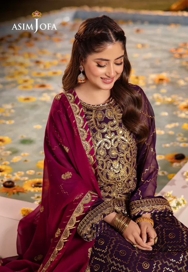 Asim Jofa Dhanak Rang Luxury Festive Collection AJCF-02 - Image 10