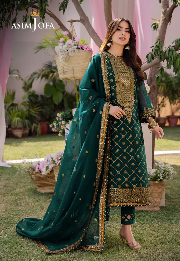 Asim Jofa Dhanak Rang Luxury Festive Collection AJCF-03 - Image 2