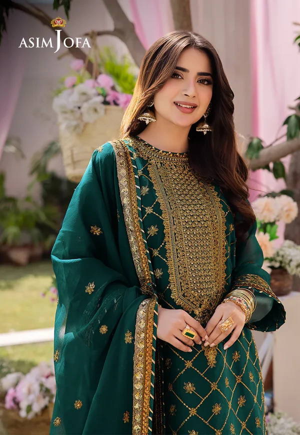 Asim Jofa Dhanak Rang Luxury Festive Collection AJCF-03 - Image 3