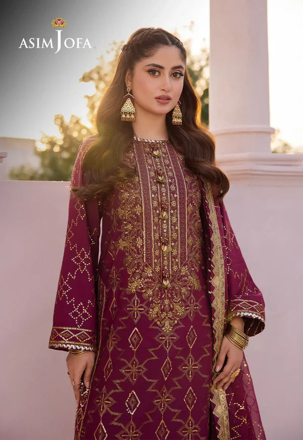 Asim Jofa Dhanak Rang Luxury Festive Collection AJCF-05 - Image 3