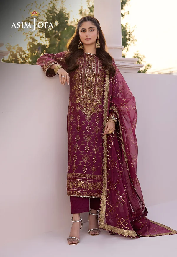 Asim Jofa Dhanak Rang Luxury Festive Collection AJCF-05 - Image 5